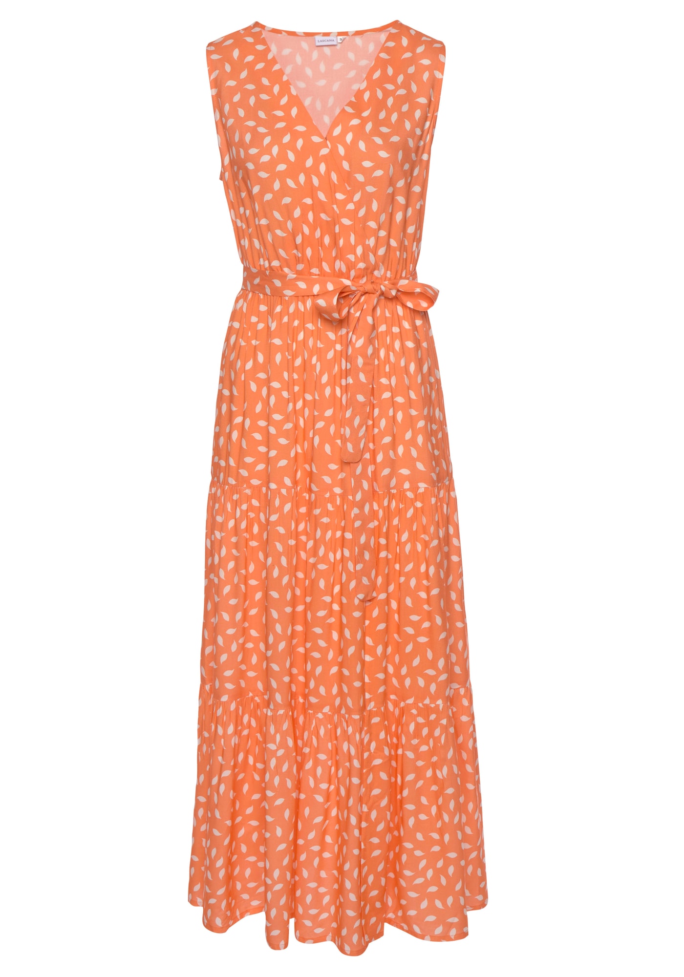 Letné šaty oranžová biela VIVANCE