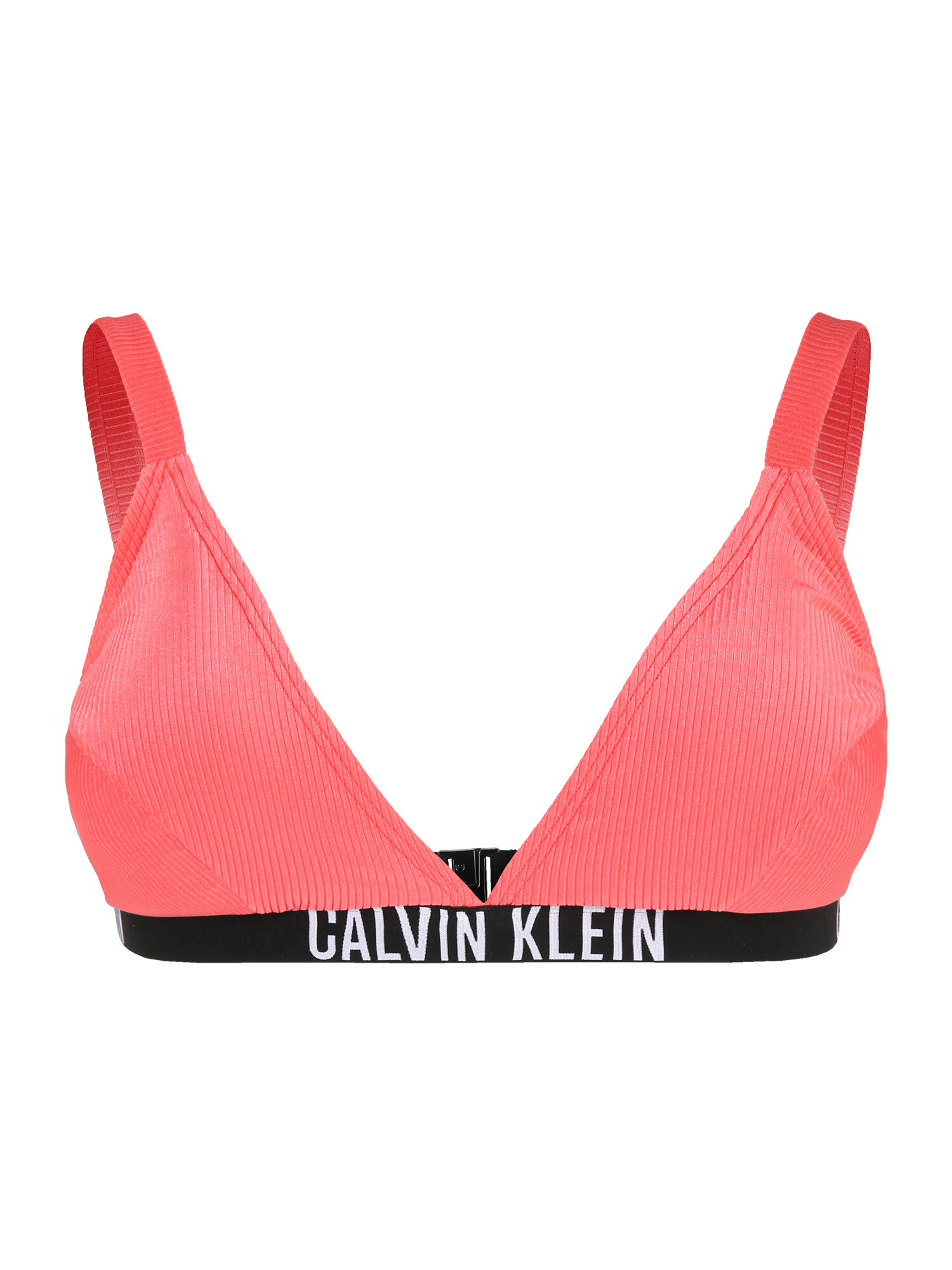 Bikinový top koralová čierna biela Calvin Klein Swimwear