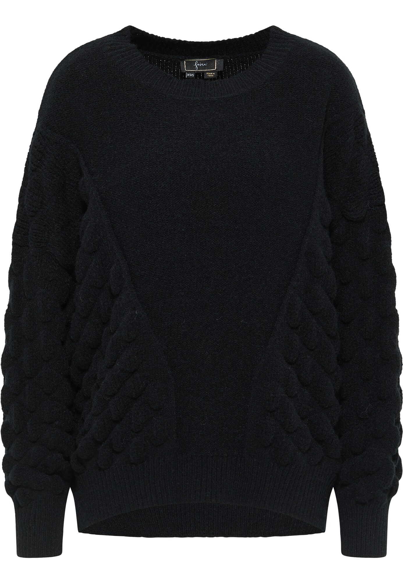 Oversize sveter čierna faina